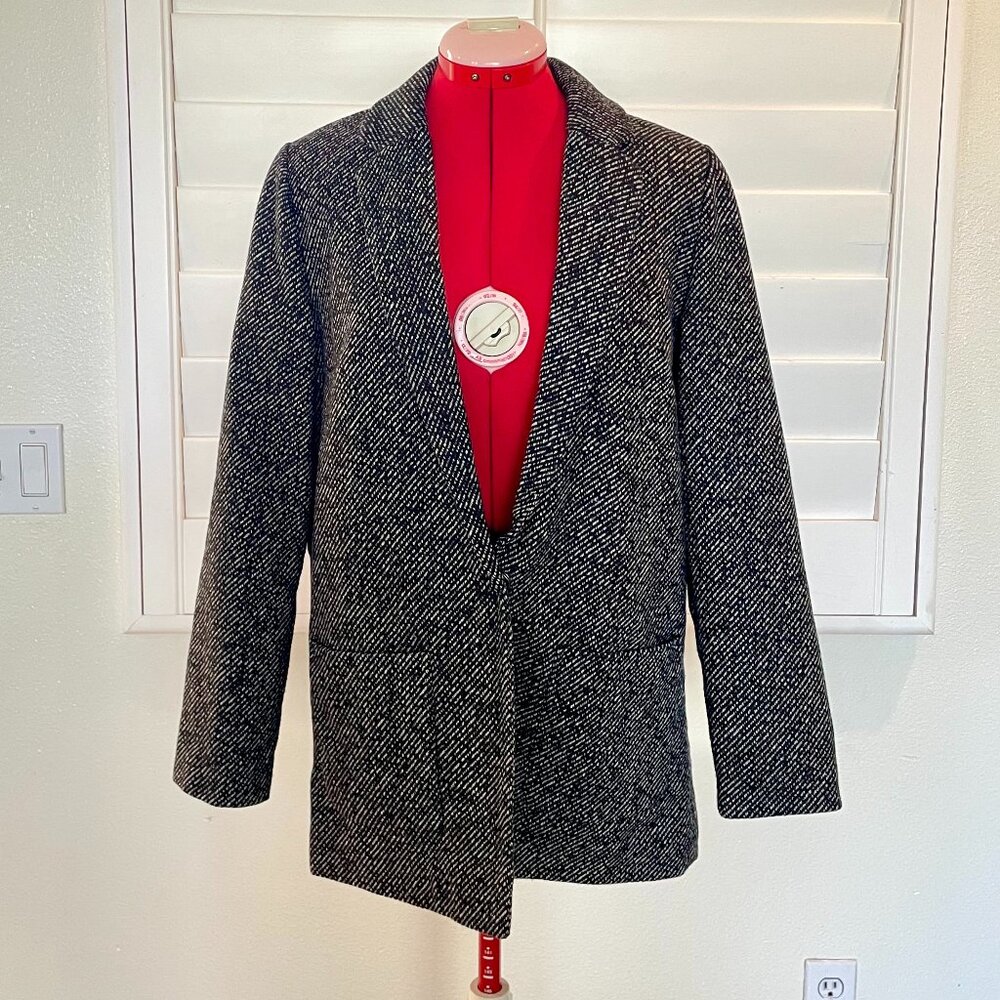 Ambiance Apparel Black and White Coat